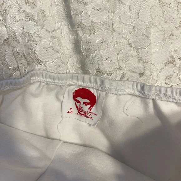 VTG 80s Strapless Mini Dress W Gloves - Picture 2 of 4